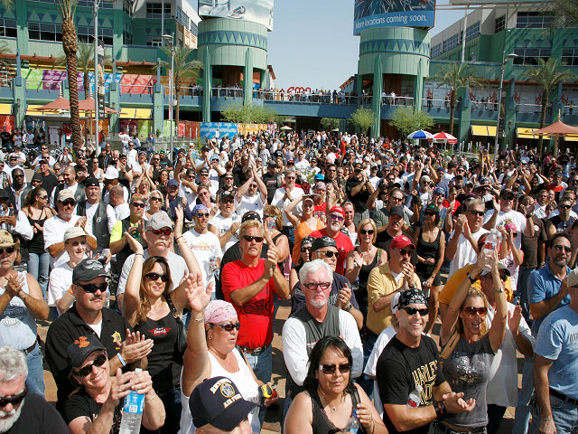 View of the Riders Watching the Show