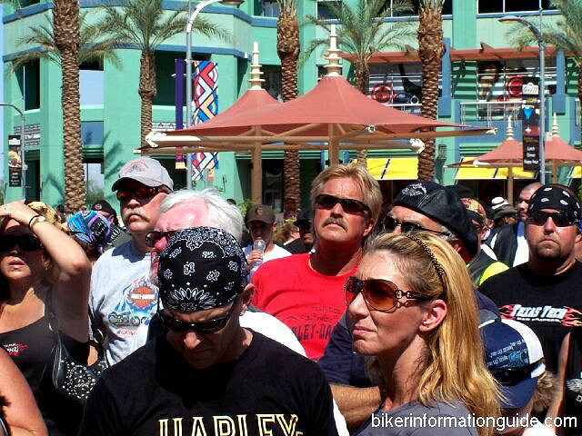 Riders Watch The Show