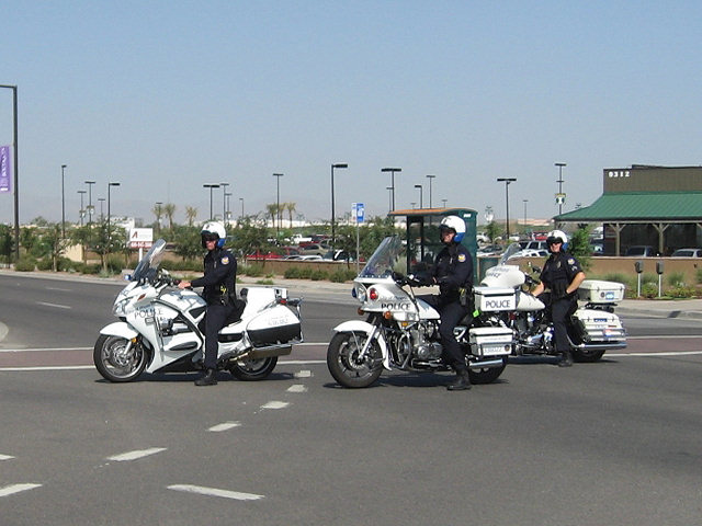 Escorted By Phoenix and Glendale P.D.