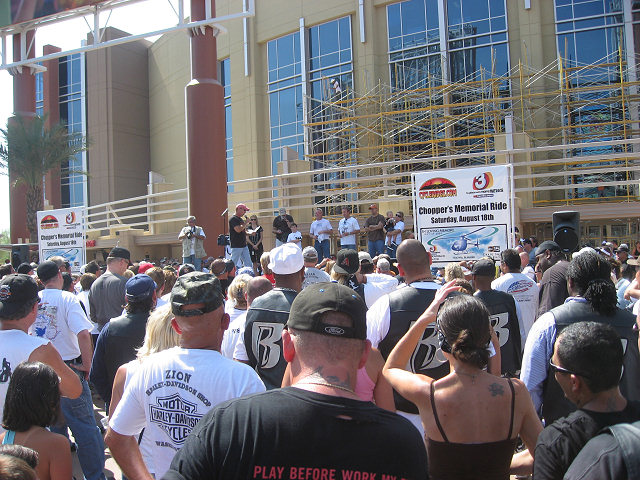 Riders Watch the Show at Westgate