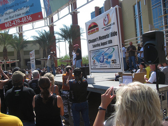Riders Watch the Show at Westgate
