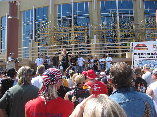 Riders Watch the Show at Westgate