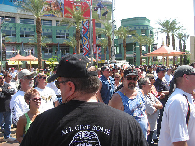 Riders Watch the Show at Westgate