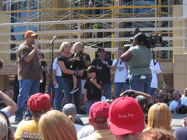 Riders Watch the Show at Westgate