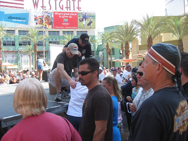 Riders Watch the Show at Westgate
