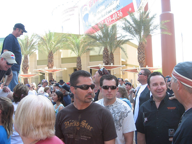 Riders Watch the Show at Westgate