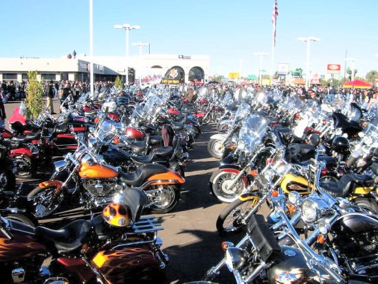 The Sea Of Bikes Before The Ride