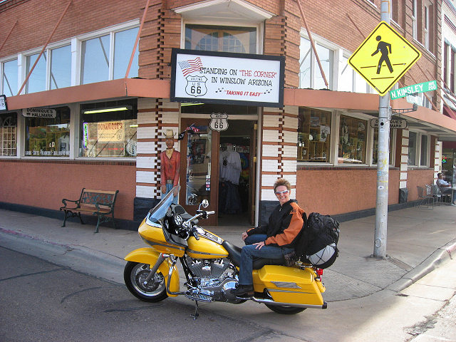 Mrs. C. on the Other Corner in Winslow