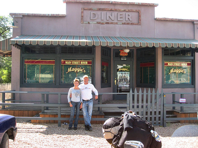 Barry and Mrs. C. at Maggie's Diner