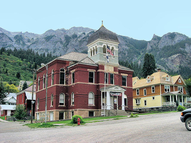Historic Buildings on Main St. Ouray, CO