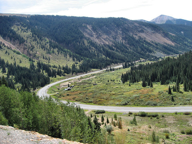 Million Dollar Highway North to Ouray in Chattanooga Valley