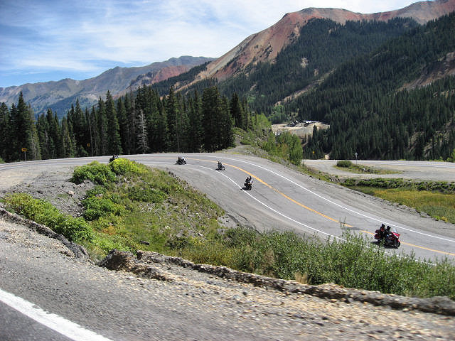 One of Many S Curves on Million Dollar Highway North to Ouray