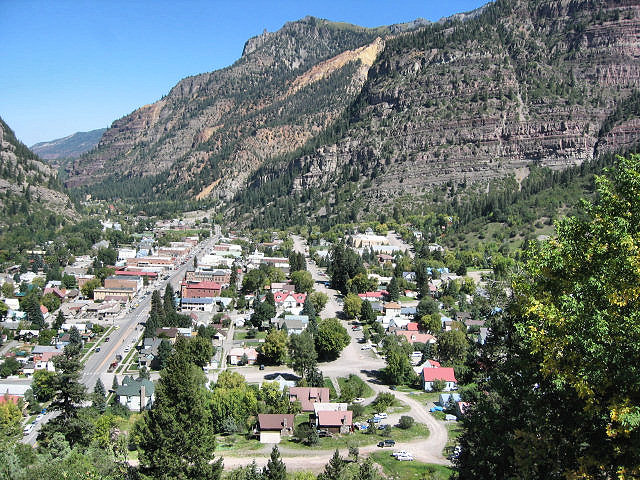 View of Ouray, Colorado