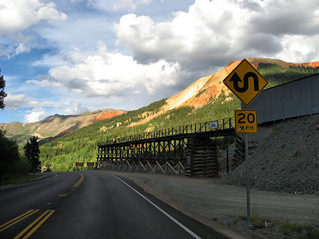 Million Dollar Highway Silverton to Ouray, CO.