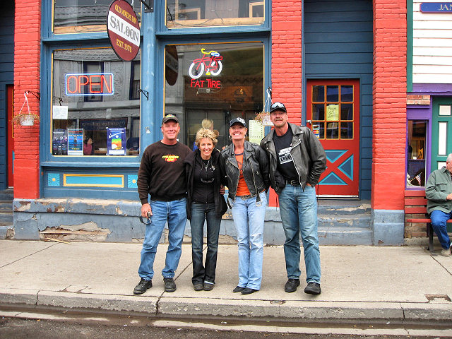 Barry, Kathy, Kathy, Dan in Creede