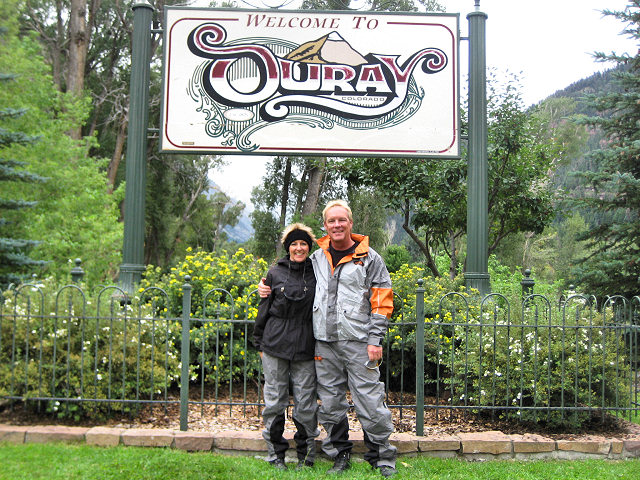 Mrs. C. and Barry in Ouray