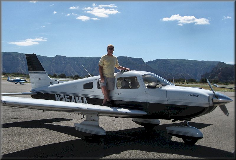 Barry on The Piper Archer III use for flight. 