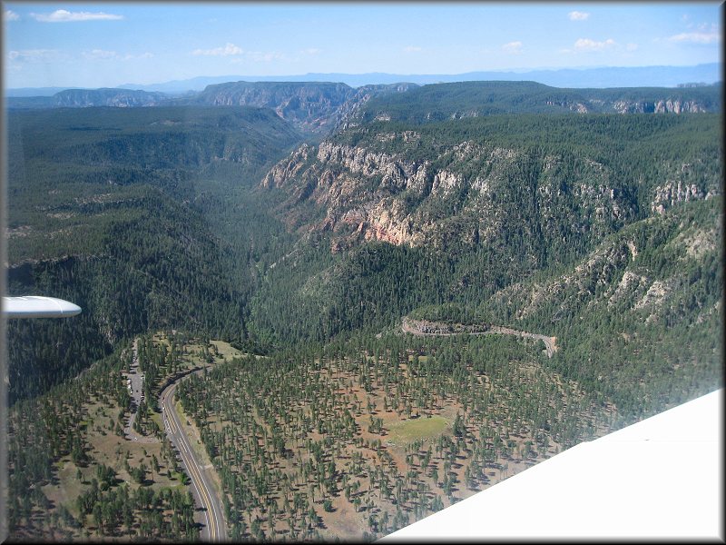 Looking South at Oak Creek Canyon on 89A.From near Flagstaff.
