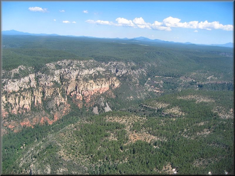 Looking North from Sedona on 89A through Oak Creek Canyon.