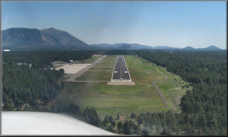 On approach to Flagstaff Pulliam Airport.
