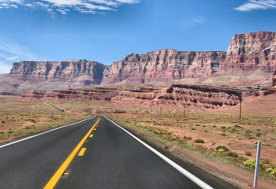 Hwy. 89A Through The Vermillion Cliffs