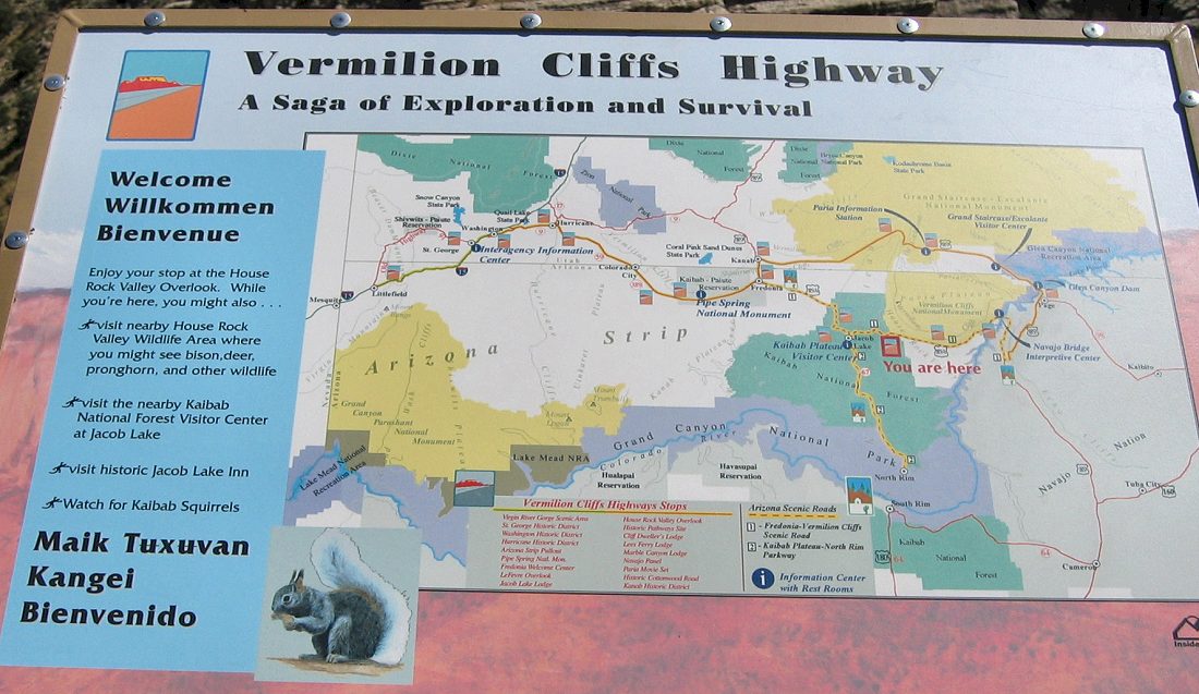 Vermillion Cliffs Map