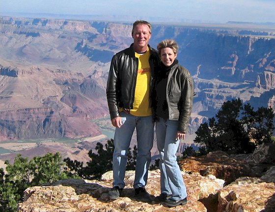 Barry and Tammy at Desert View Lookout