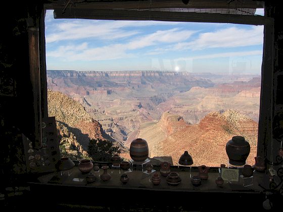 View of Canyon From Inside Watchtower