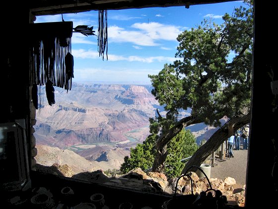 View of Canyon From Inside Watchtower