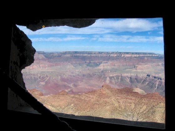 View of Canyon From Inside Watchtower