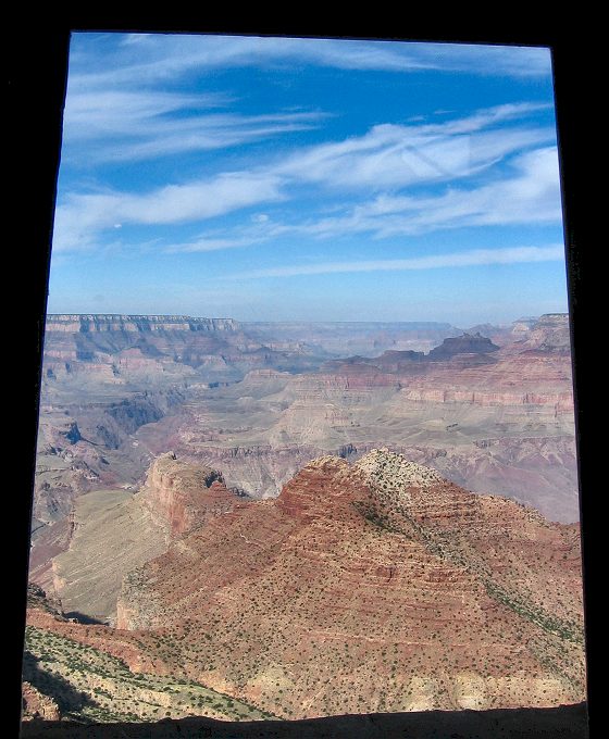 View of Canyon From Inside Watchtower