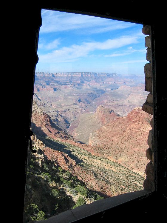 View of Canyon From Inside Watchtower