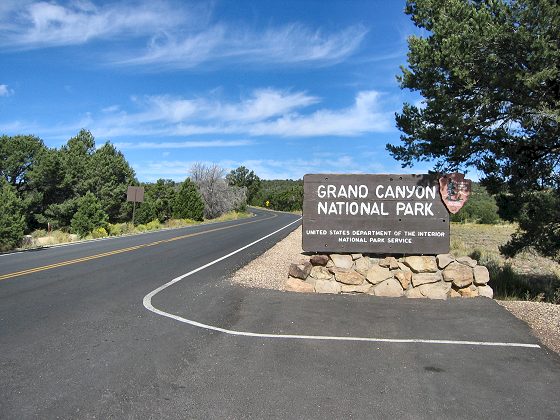 Grand Canyon East Entrance Sign