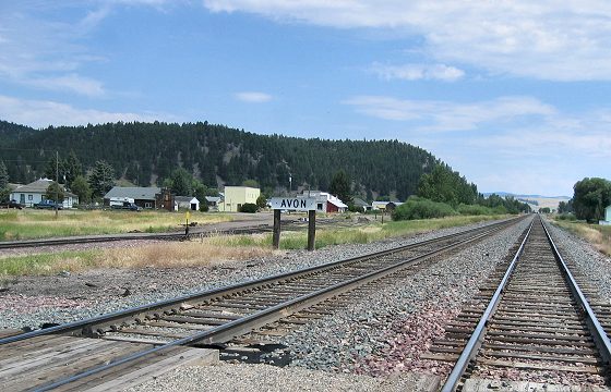 Railroad Tracks in Avon Montana