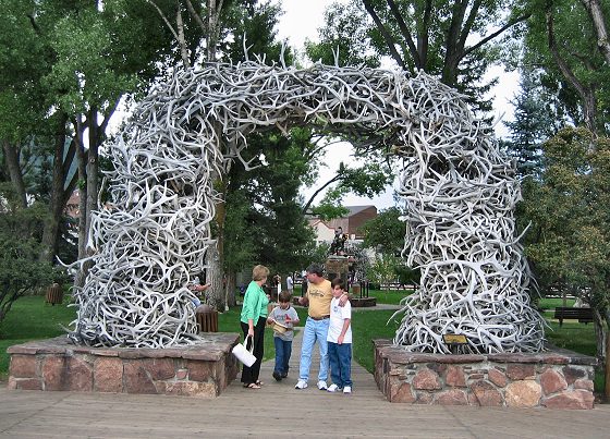 Antler Entrance to Downtown Park