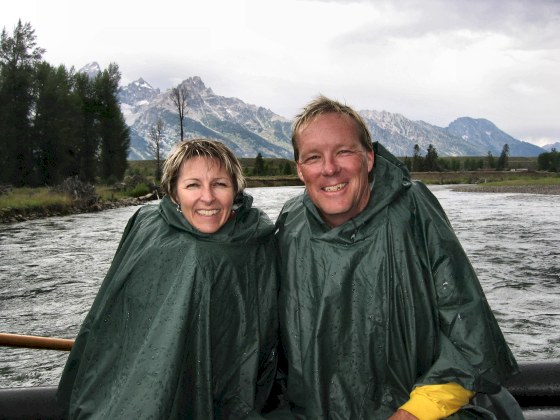 Rain Starts on Float Trip Down Snake River in Teton National Park