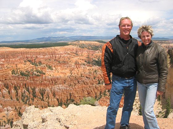 Barry and Tammy at Bryce Point