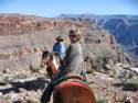 Mrs. C. on Horse Ride to Grand Canyon