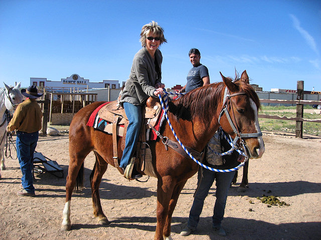 Mrs. C. on Horse Ride