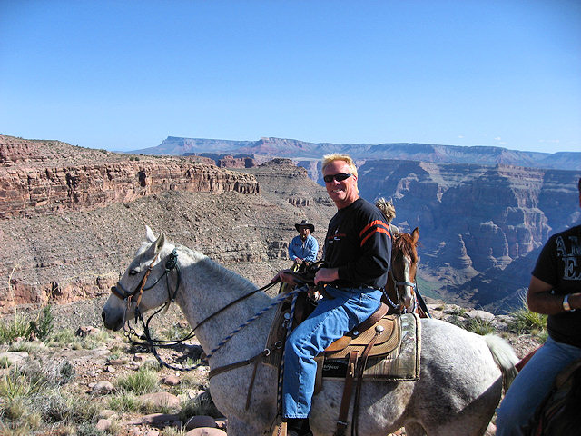 Barry on Horse Ride to Grand Canyon