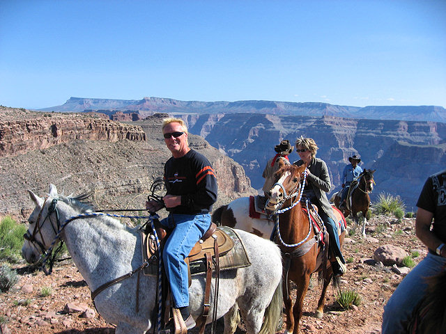 Barry on Horse Ride to Grand Canyon
