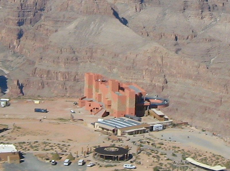 Grand Canyon Skywalk From the Air