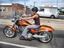 Mrs. C. on the Victory Hammer