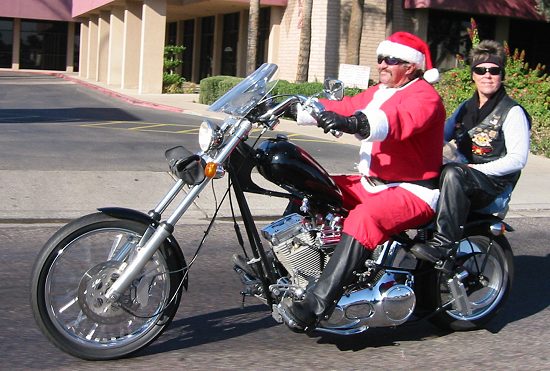 Santa On A Chopper??