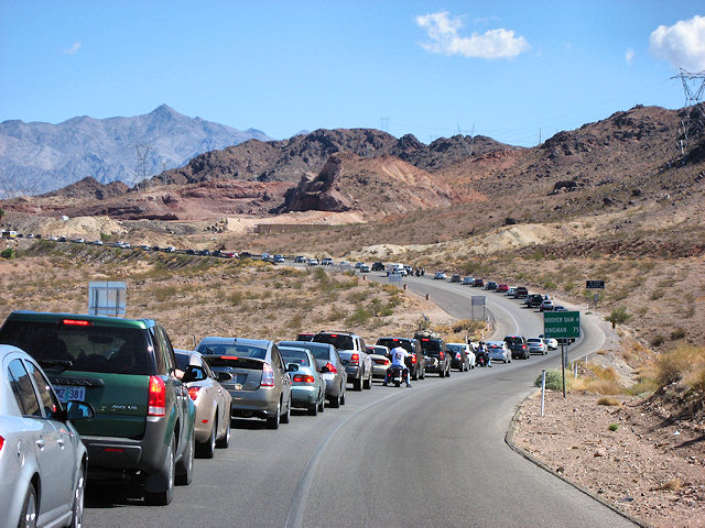 4 Mile Backup to Dam on Way Home