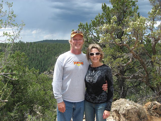 Barry and Tammy at Walnut Canyon
