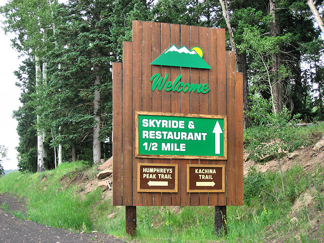 Road to Arizona Snow Bowl Ski Mountain
