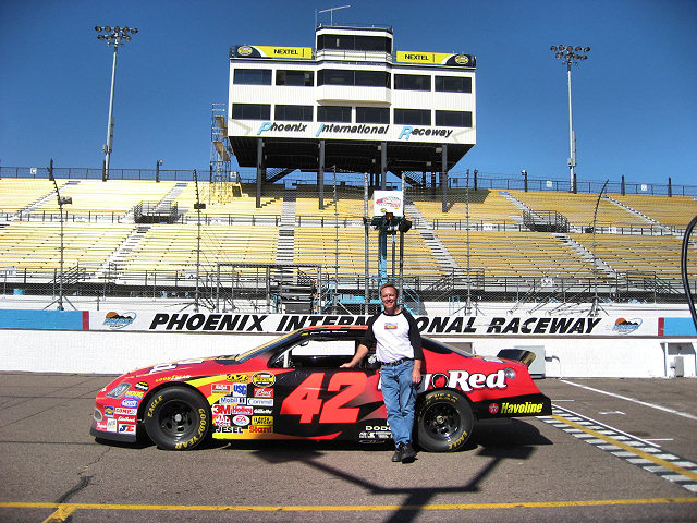 Barry Next to Big Red Car #42