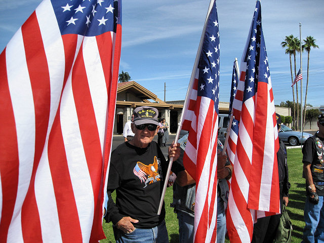 Patriot Guard Riders Stand Guard