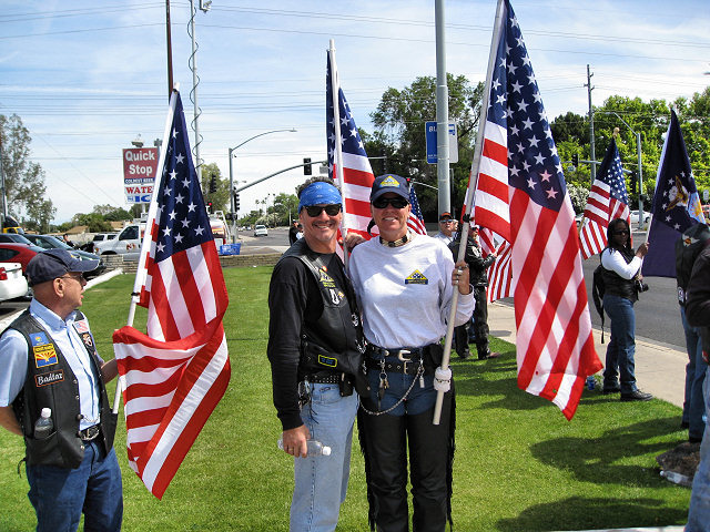Patriot Guard Riders Stand Guard